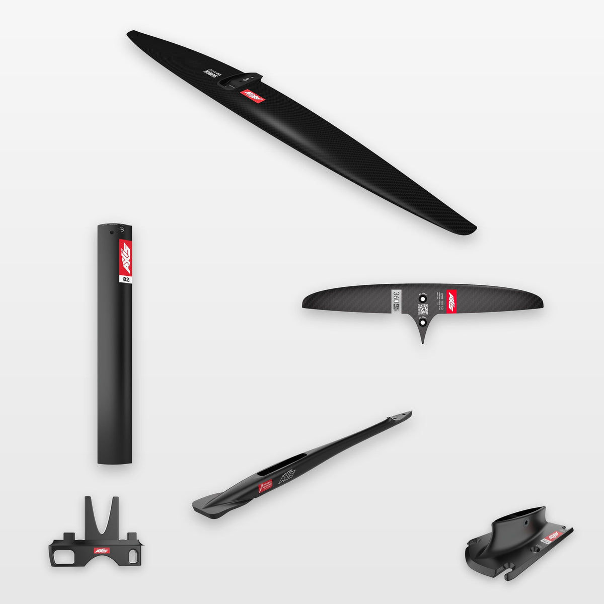 AXIS Complete Foil Package Surge 1240, SKINNY 360/45 / 19mm aluminium 82cm: every part in the package