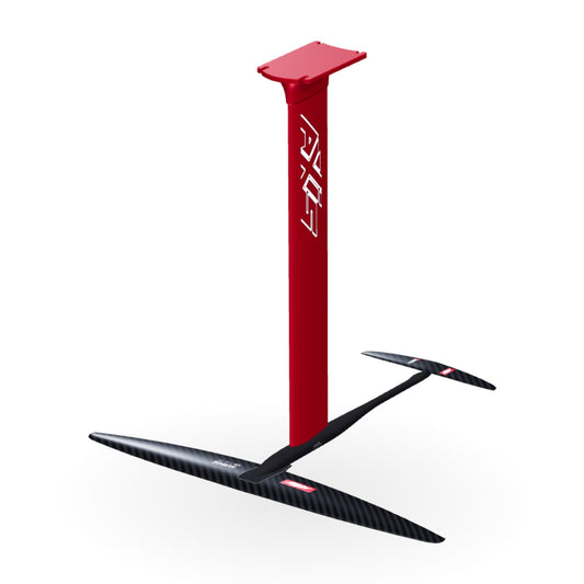 AXIS Kite Foil Package 830, SURF SKINNY 320/48 / 19mm aluminium / 75cm: 3D render of the assembled foil