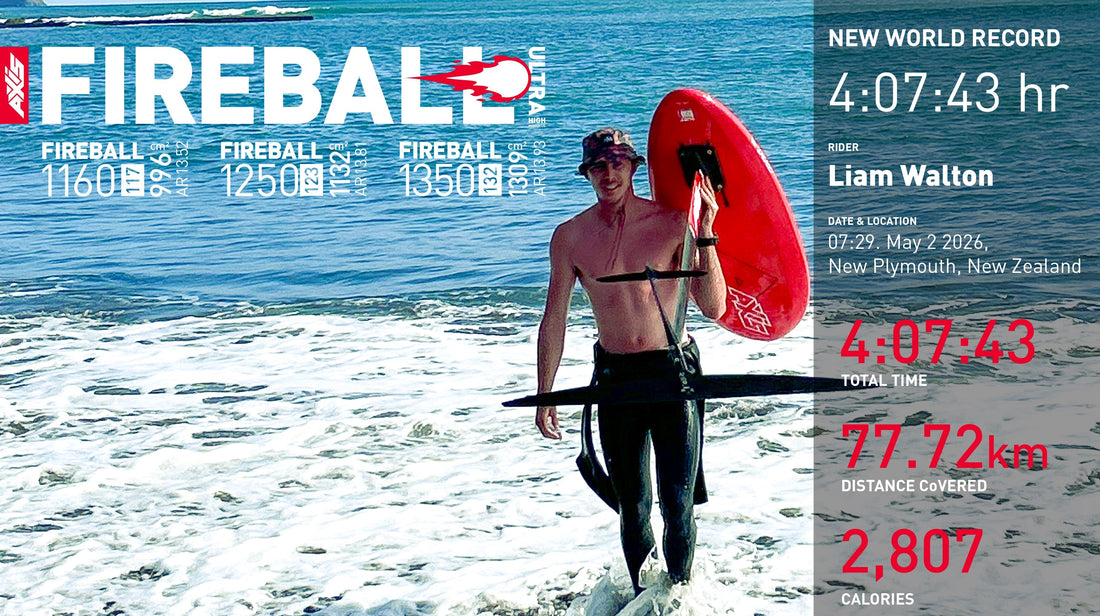 Liam Walton wins the Tawhiti Rahi Ocean Challenge paddlefoil race, AXIS takes the top five