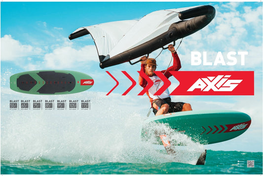 As seen in Foiling Magazine: the Blast wing foilboard