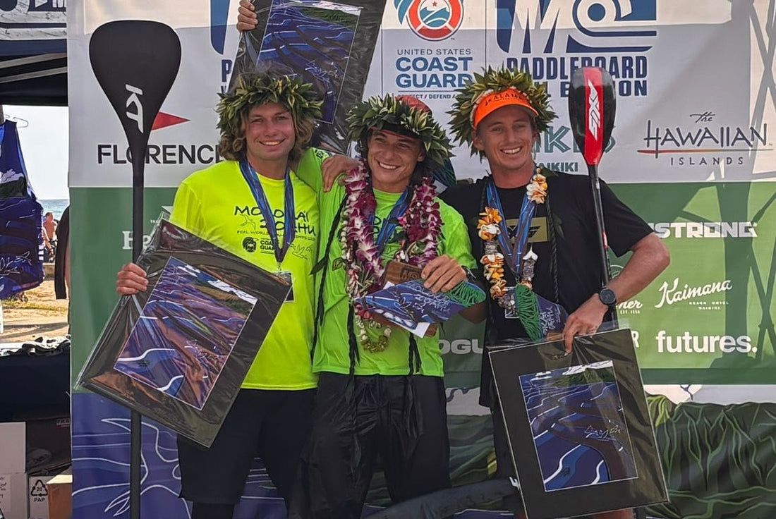 Kai Thompson third at the Molokai 2 Oahu 2025