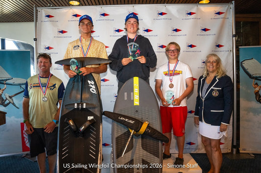 Holland Vierling second in the under-19s at the 2026 US Wing Foil Nationals