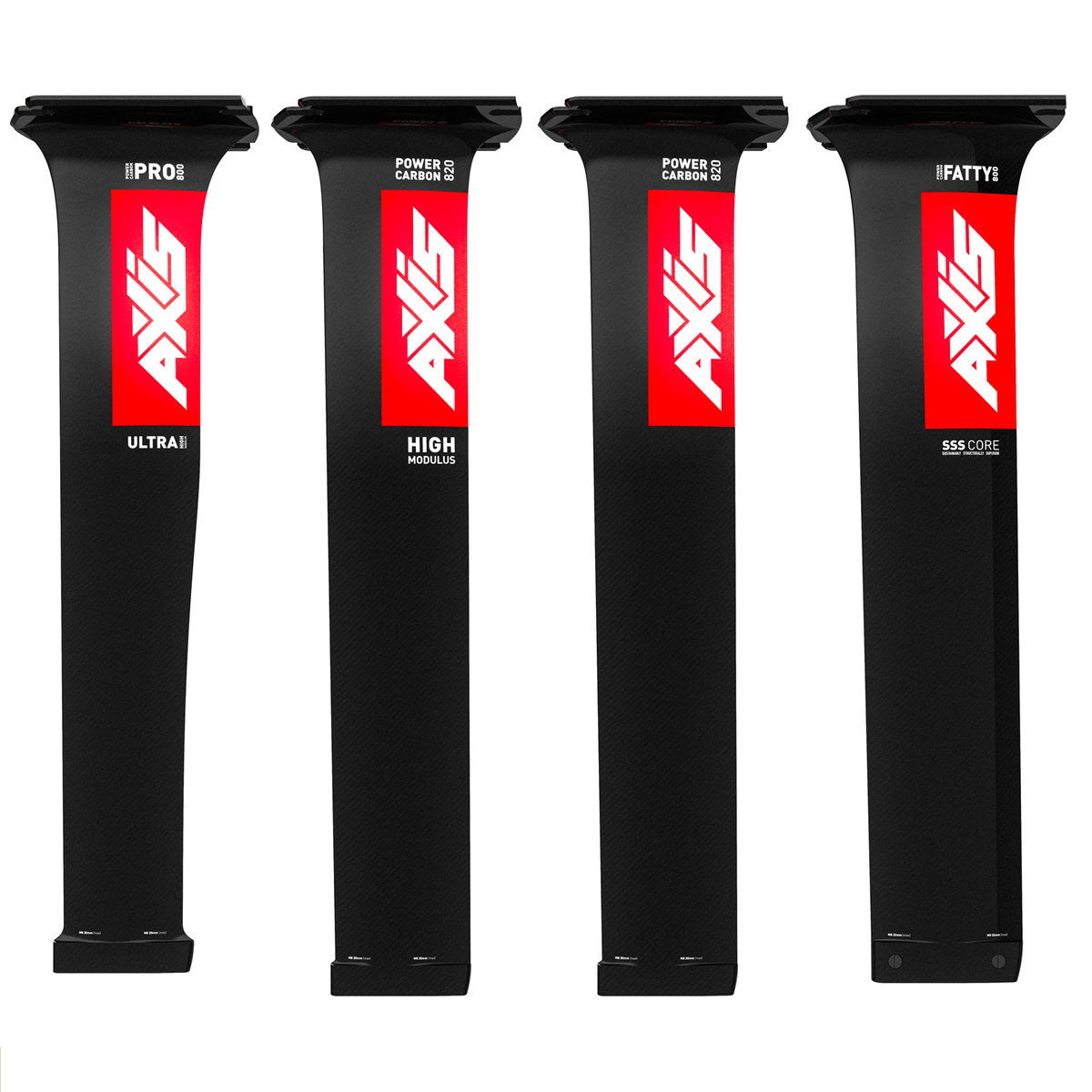 AXIS Power Carbon FATTY Mast & Base Plate 90