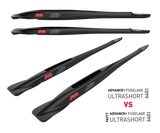 Black Fuselage - PsychoShort Length - Advance+ Fatty  - 520mm  with Zinc & Titanium inserts