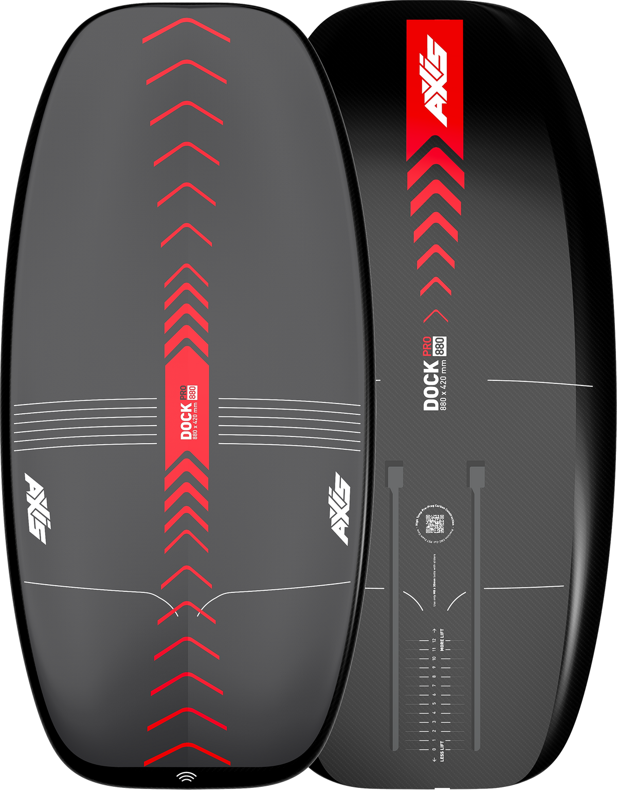 AXIS Foils Dock 880 Carbon Foilboard with bag