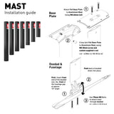 AXIS Foils 19mm - Aluminium Mast 45