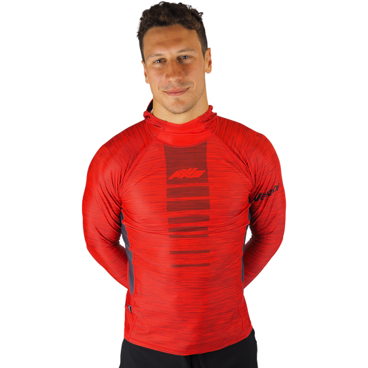 AXIS Hooded UV Rashie - Fire (red)