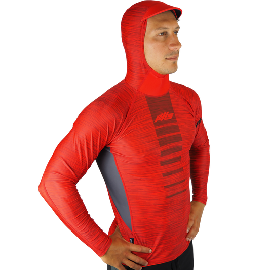 AXIS Hooded UV Rashie - Fire (red)