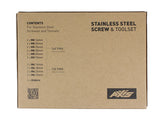 Axis Foils Stainless Steel Screw and Toolset Box