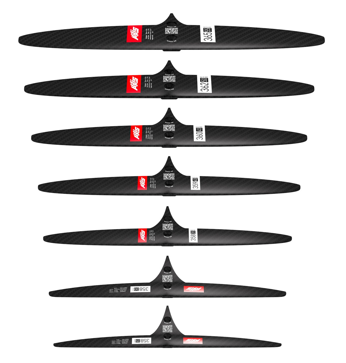 AXIS Foils SKINNY - 358/30 Carbon Rear Hydrofoil wing