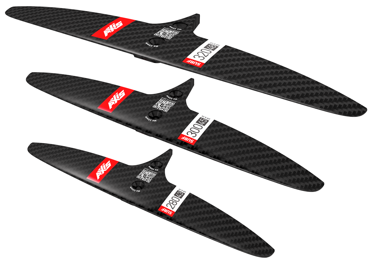 AXIS Foils SURF SKINNY- 280/43 Carbon Rear Hydrofoil wing