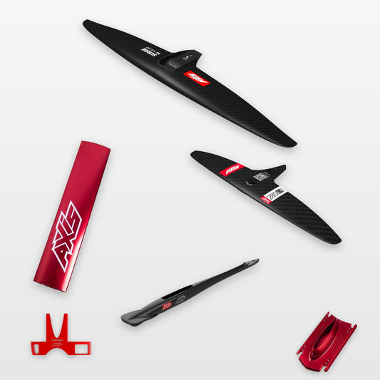 AXIS Kite Foil Package 740, SURF SKINNY 280/43: every part in the package