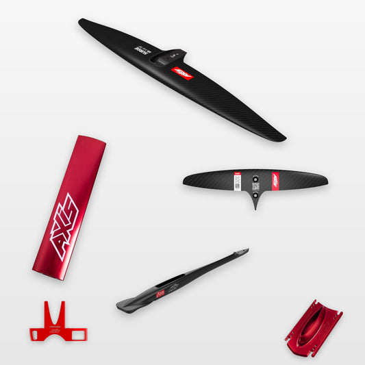 AXIS Kite Foil Package 830, SURF SKINNY 320/48: every part in the package