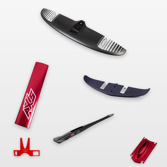 AXIS Kite Foil Package BSC 740, FREERIDE SMALL 340: every part in the package