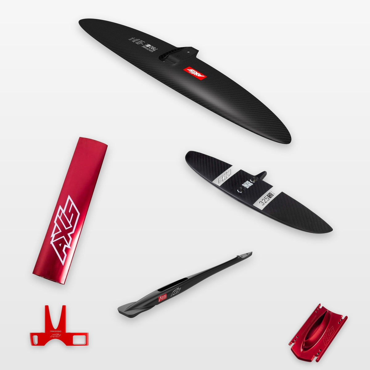 AXIS Kite Foil Package Spitfire 780, PROGRESSIVE 325: every part in the package