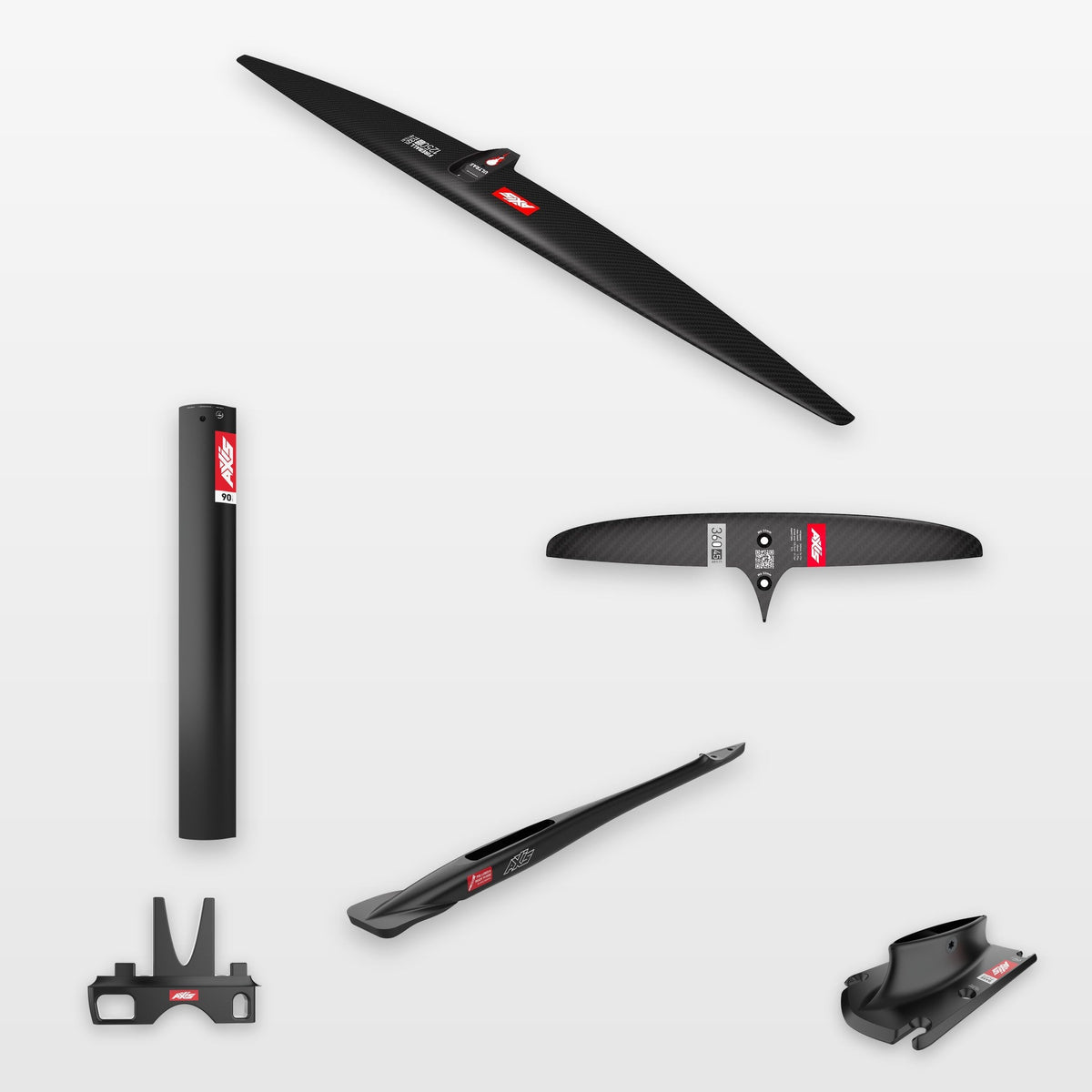 AXIS Downwind Foil Package Fireball 1250, SKINNY 360/45: every part in the package