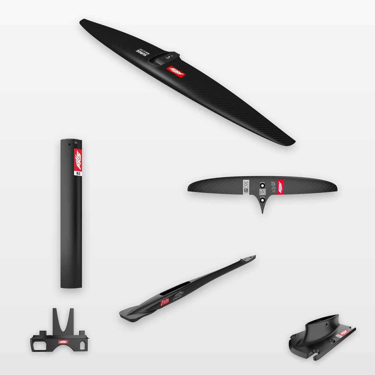 AXIS Complete Foil Package Surge 1010, SKINNY 360/45 / 19mm aluminium 82cm: every part in the package