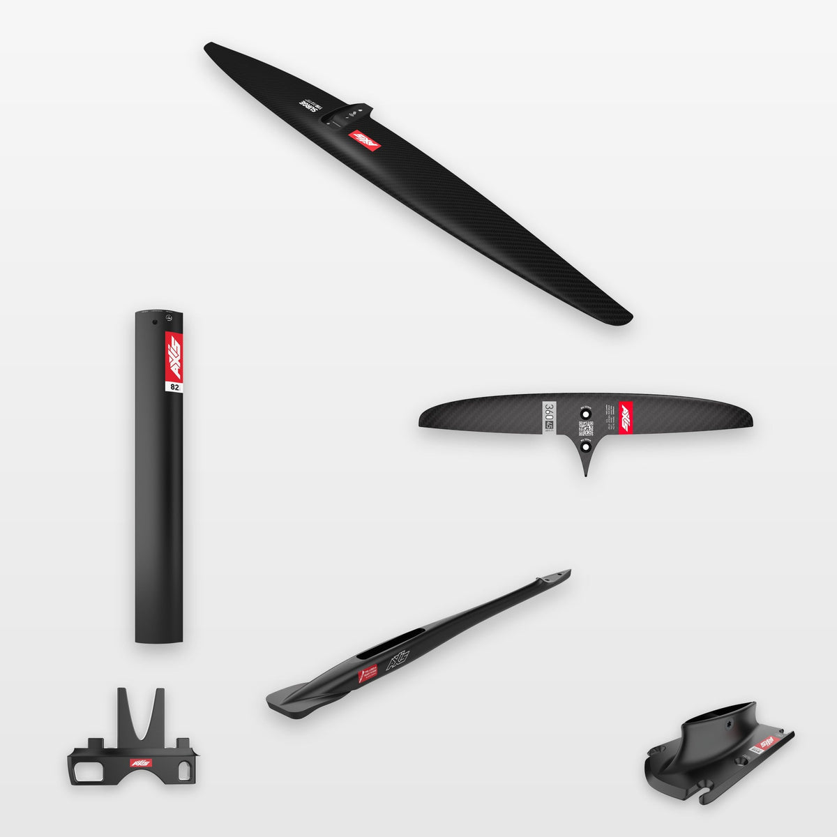 AXIS Complete Foil Package Surge 1150, SKINNY 360/45 / 19mm aluminium 82cm: every part in the package