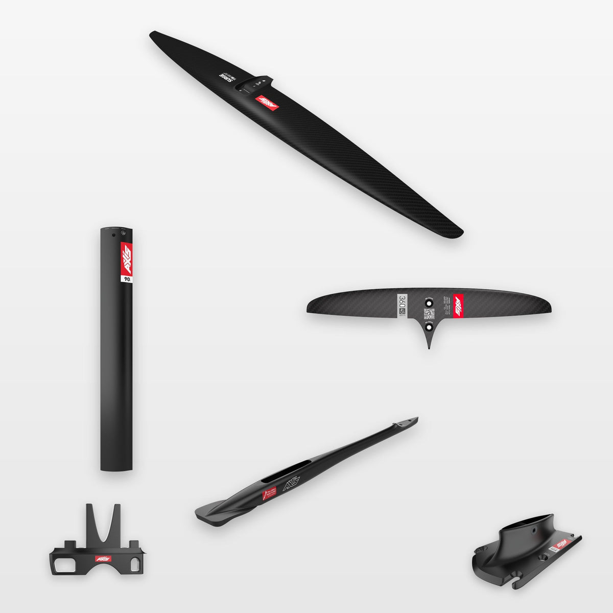 AXIS Complete Foil Package Surge 1150, SKINNY 360/45 / 19mm aluminium 90cm: every part in the package