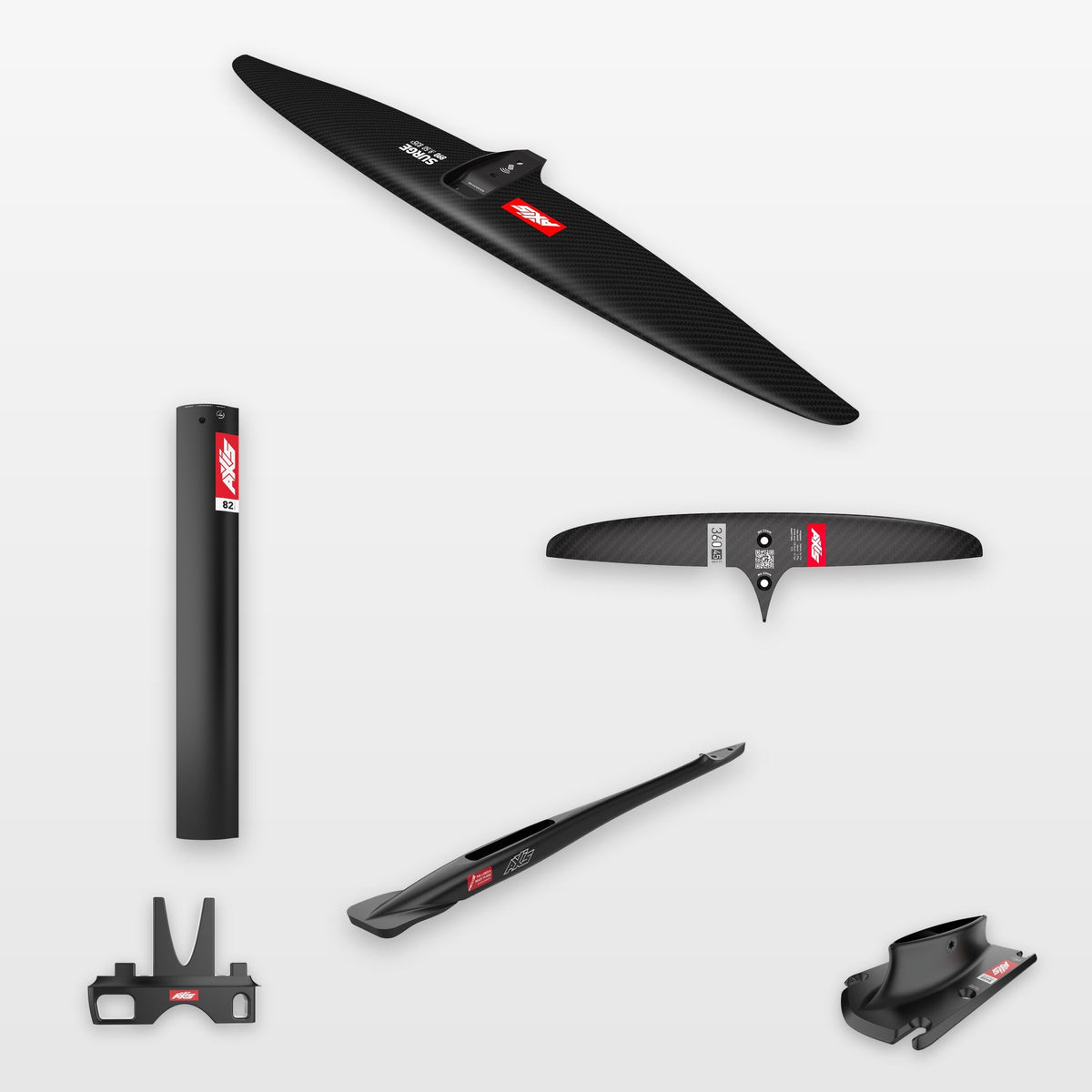 AXIS Complete Foil Package Surge 890, SKINNY 360/45 / 19mm aluminium 82cm: every part in the package