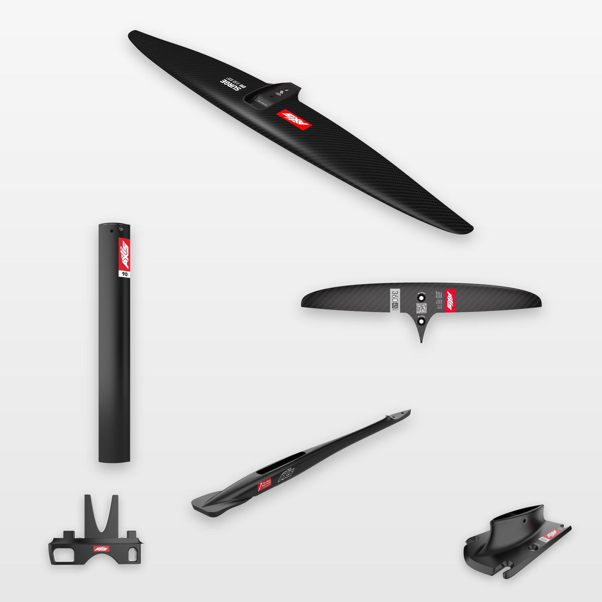 AXIS Complete Foil Package Surge 890, SKINNY 360/45 / 19mm aluminium 90cm: every part in the package