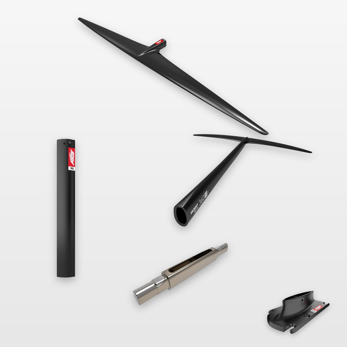 AXIS Downwind Foil Package Tempo 1020, SKINNY LINK 360/30: every part in the package