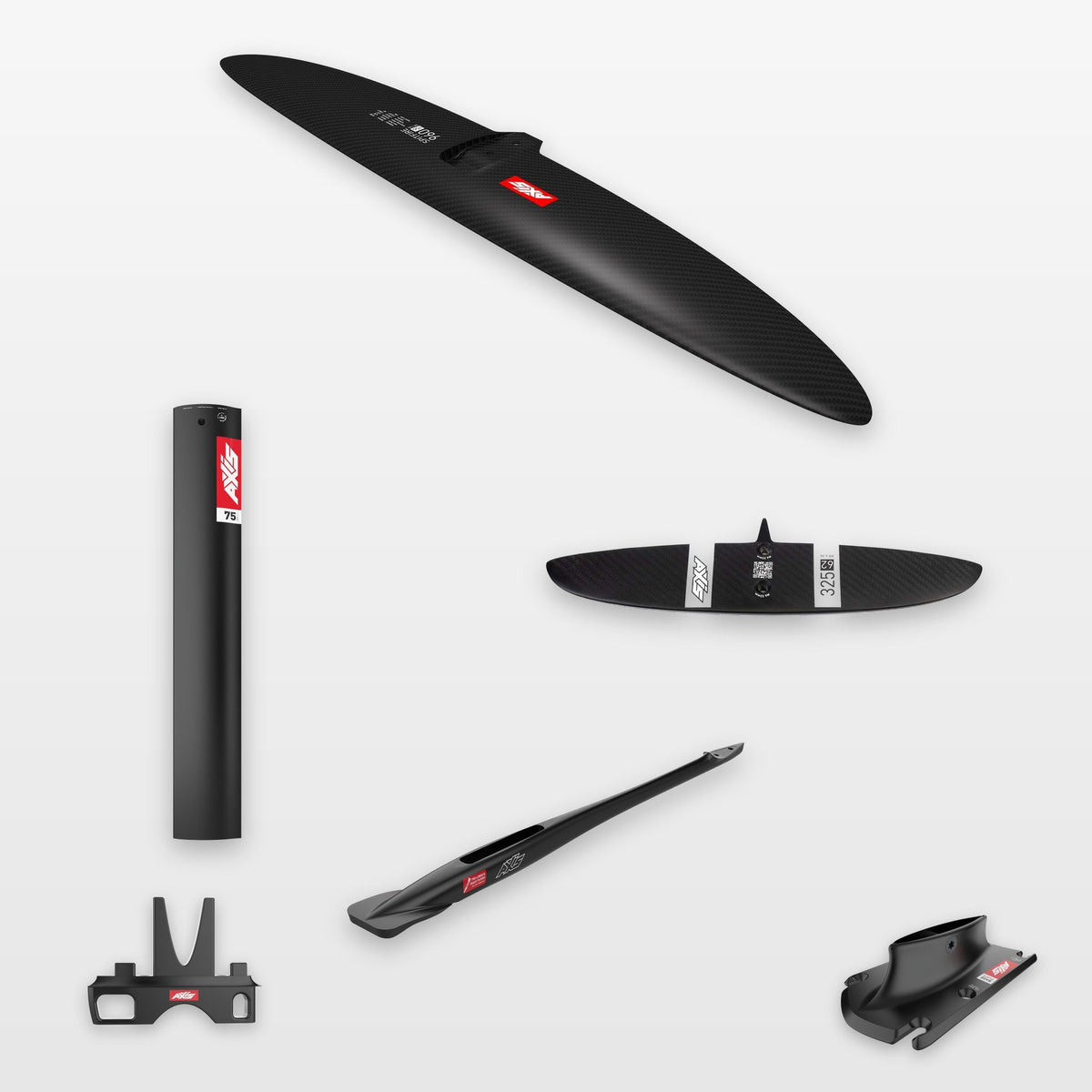 AXIS Wake Foil Package Spitfire 960, PROGRESSIVE 325: every part in the package