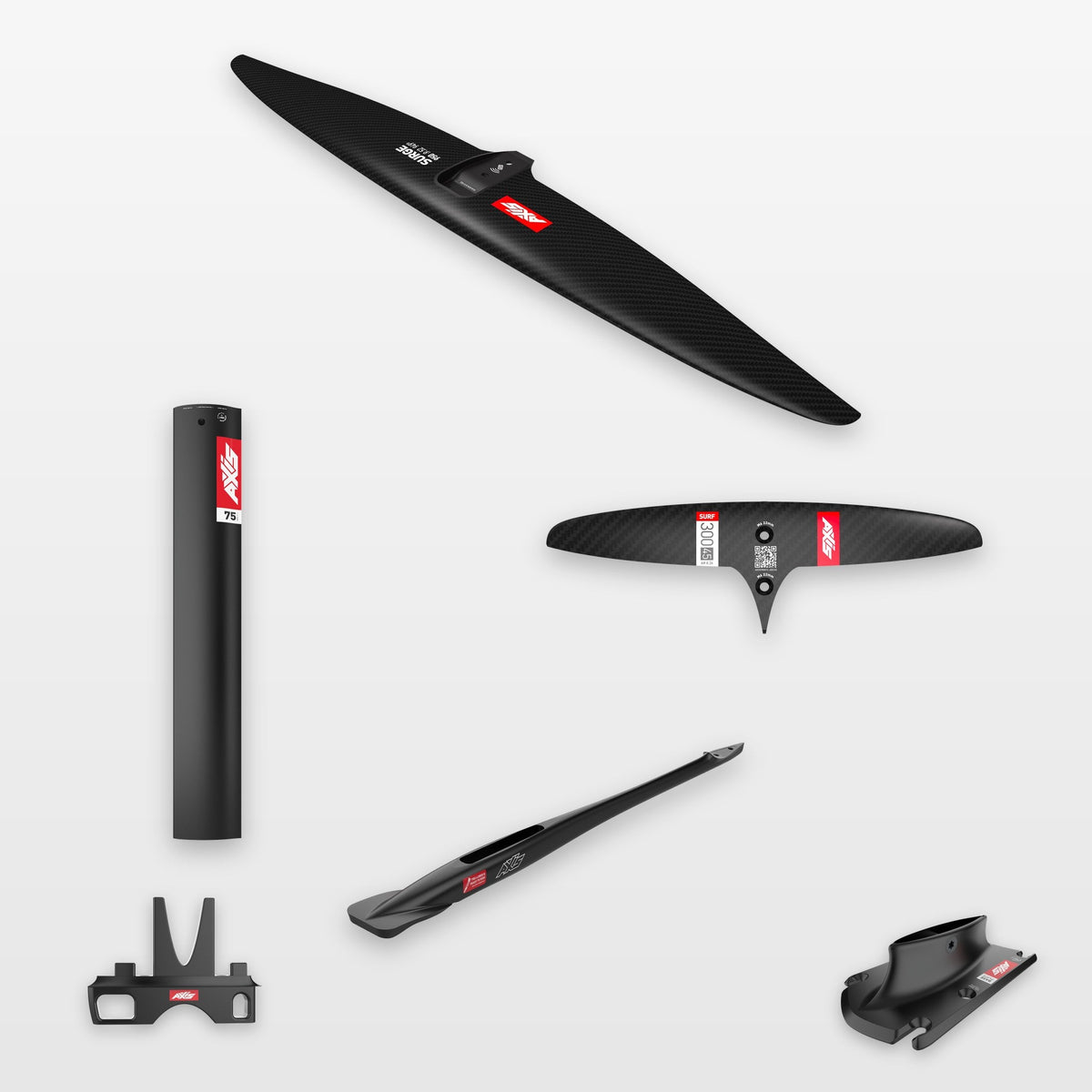 AXIS Wake Foil Package Surge 950, SURF SKINNY 300/45: every part in the package