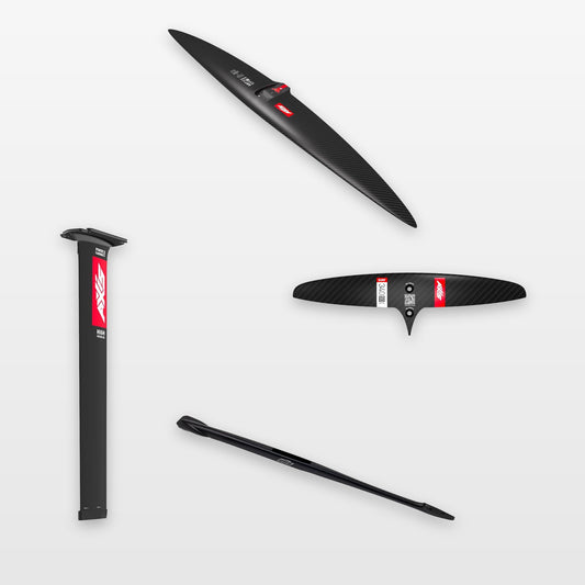 AXIS Wind Foil Package ART V2 1099, SURF SKINNY 340/50 / Power Carbon High Modulus 90cm: every part in the package