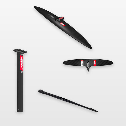 AXIS Wind Foil Package ART V2 939, SURF SKINNY 340/50 / Power Carbon High Modulus 90cm: every part in the package