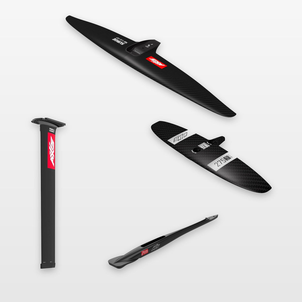 AXIS Kite Foil Package 740, PROGRESSIVE 275, with the Power Carbon mast upgrade