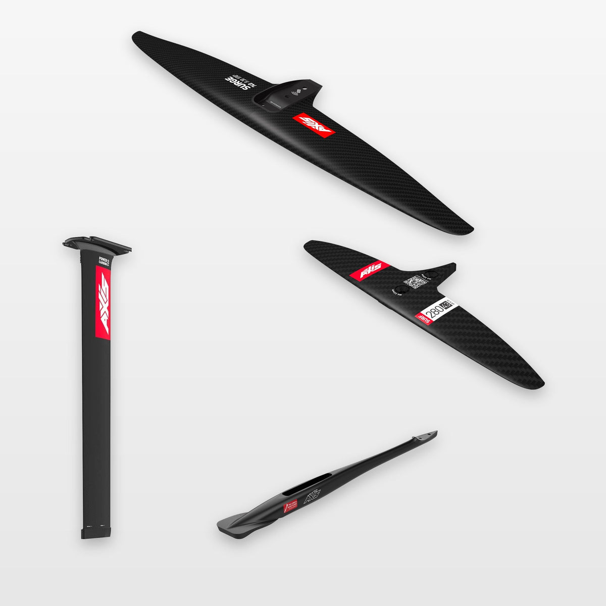 AXIS Kite Foil Package 740, SURF SKINNY 280/43, with the Power Carbon mast upgrade
