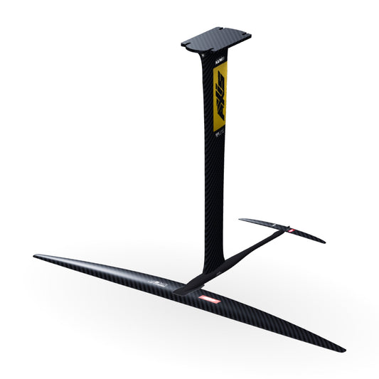 AXIS Downwind Foil Package Fireball 1250, SKINNY 358/35 / KAIWI UHM 780: 3D render of the assembled foil