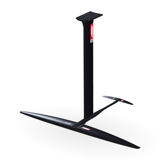 AXIS Complete Foil Package Surge 1150, SURF SKINNY 300/45 / 19mm aluminium 82cm: 3D render of the assembled foil