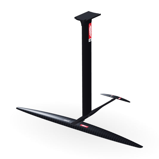 AXIS Complete Foil Package Surge 1240, SURF SKINNY 300/45 / 19mm aluminium 82cm: 3D render of the assembled foil