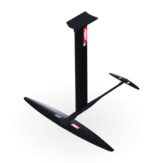 AXIS Wake Foil Package Surge 890, SURF SKINNY 300/45: 3D render of the assembled foil, from above