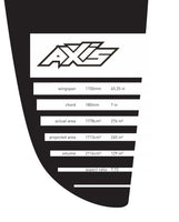 AXIS Foils 2023 PNG 1150 Carbon Hydrofoil Wing