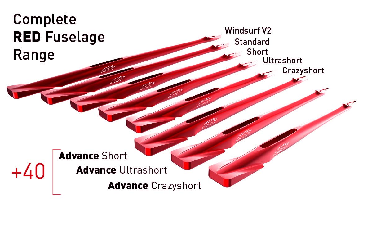 AXIS Foils Red Short Advance Fuselage