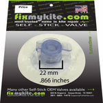 FixMyKite 11mm Deflate Dump Self Stick Valve, Repair, - Live2Kite