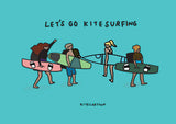 KiteCartoon Postcard, Postcard, - Live2Kite