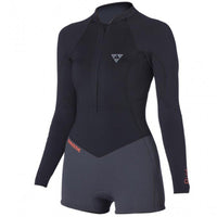 Mystic 2015 Women's Diva Super Shorty Longarm Frontzip Wetsuit, Wetsuit, - Live2Kite