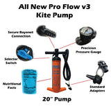 PKS Pro Flow V3 Kite Pump 20"