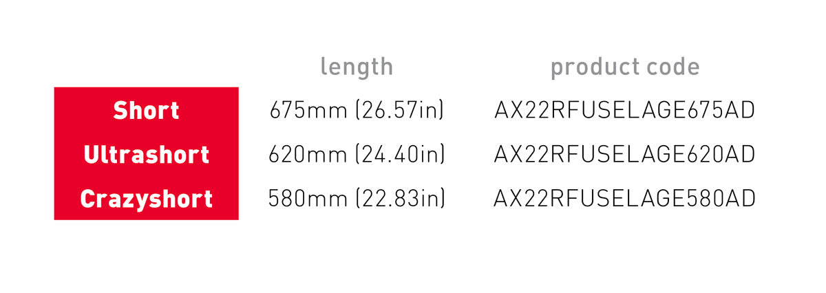 AXIS Foils Red Short Advance Fuselage